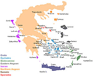 Greek islands A-Z.