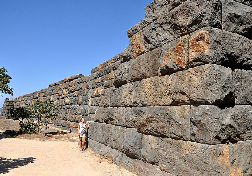 Another brick in the wall with (Pink Floyd at Paleokastro on Nisyros.