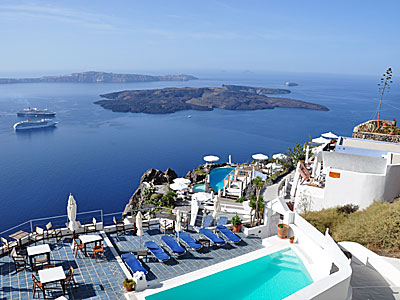 Santorini in Greece.