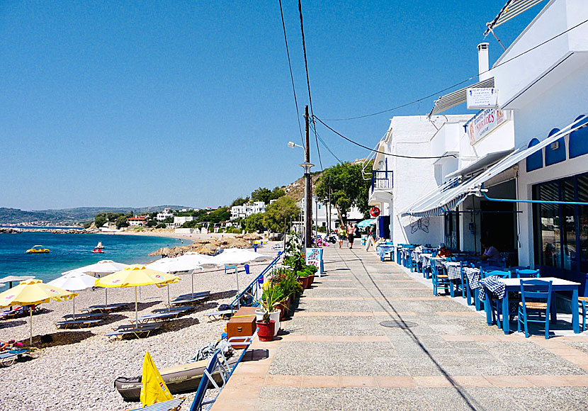 Agia Fotini in southern Chios is a very nice little tourist resort with a nice beach.