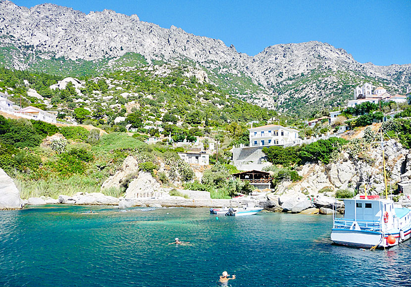 Don't miss the cute little village of Magganitis near the Seychelles beach when you visit Ikaria.