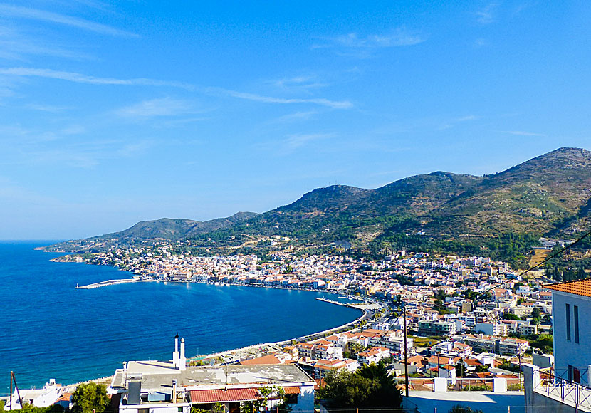 Samos Town, or Vathy  in Samos island.