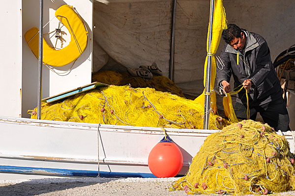 Fishermen in Katapola.