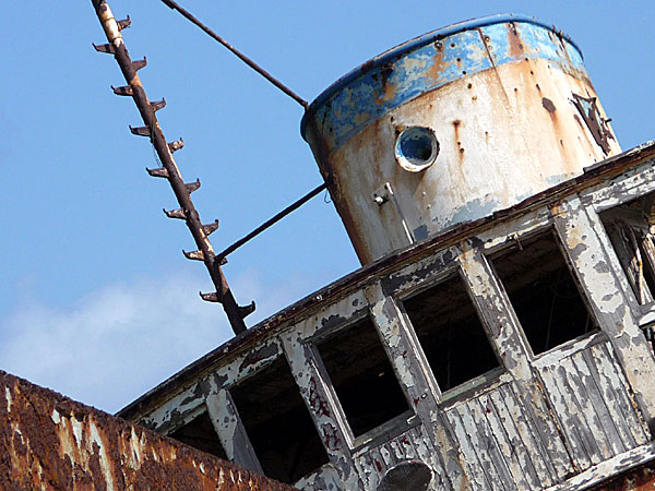 The shipwreck Olympia. Amorgos.