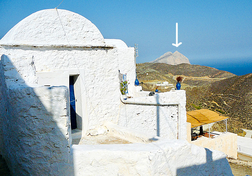 The Moni Kalamiotissa monastery on Anafi is the island's most interesting sight.