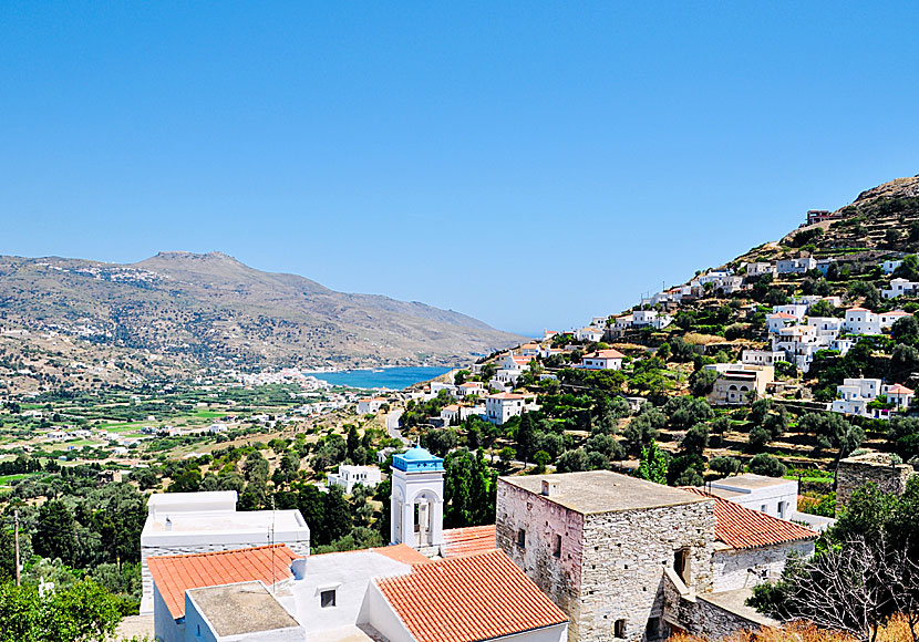 Genuine villages on Andros in Greece.