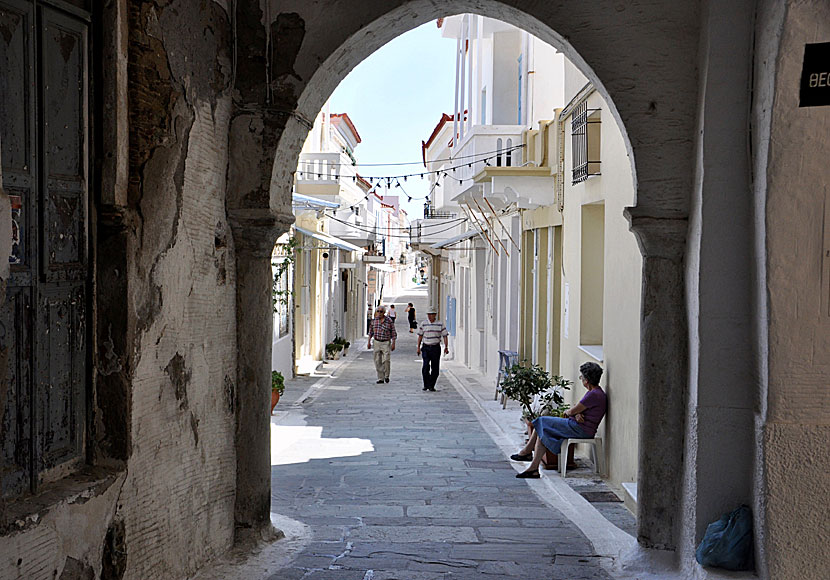 The entrance to beautiful Chora, or Andros Town as the village is also called.