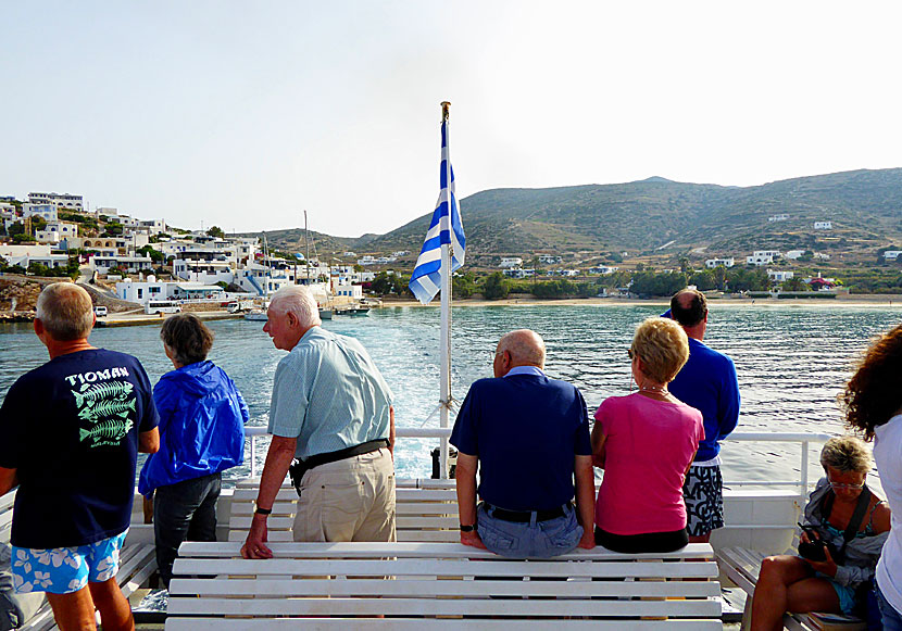Express Skopelitis services Donoussa, Iraklia, Schinoussa, Koufonissi, Amorgos and Naxos in the Small Cyclades.