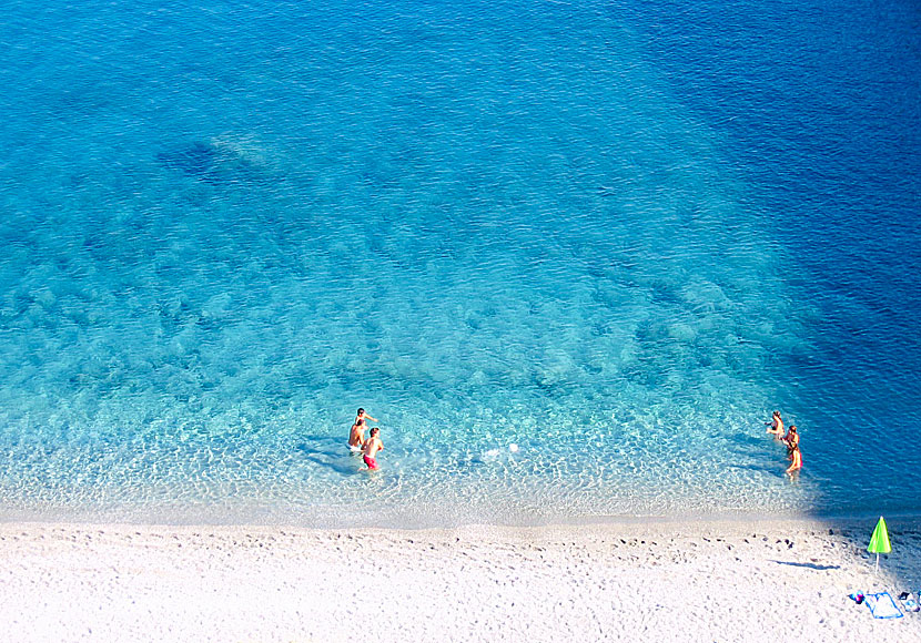Katergo beach is one of several cozy beaches on the island of Folegandros in Greece.