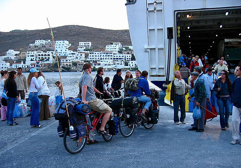 The port in Merichas on Kythnos.