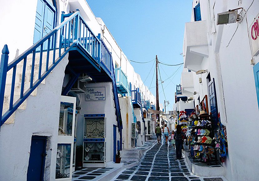 Mykonos Town, Chora, is one of the finest villages in the Cyclades.