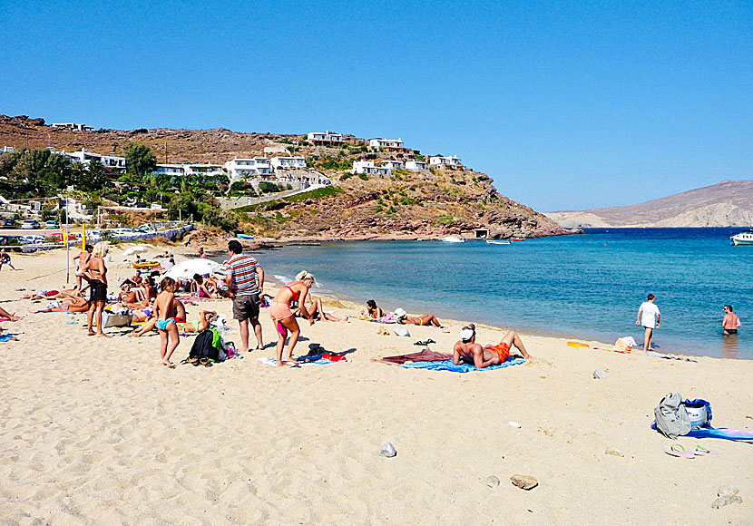 Panormos beach is one of the least developed beaches on Mykonos.