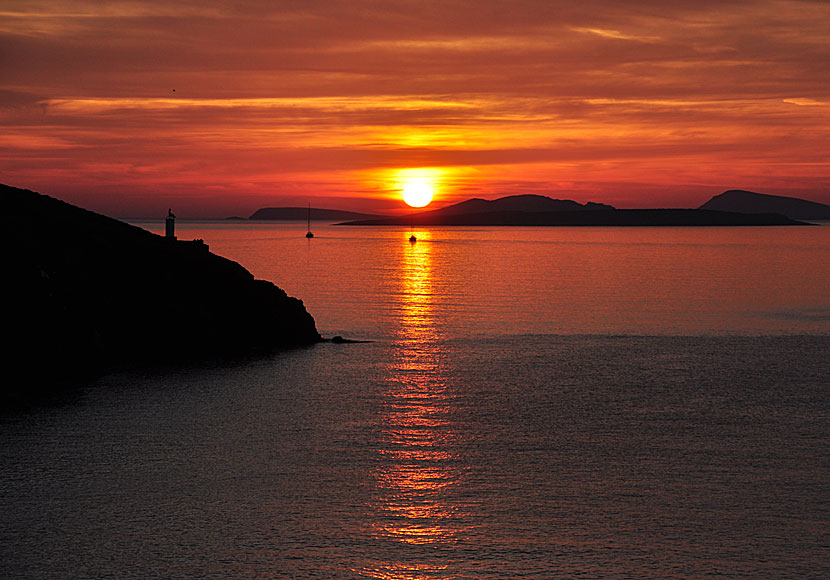 The sunrise from Pera Gialos and Chora on Astypalea is magically beautiful.