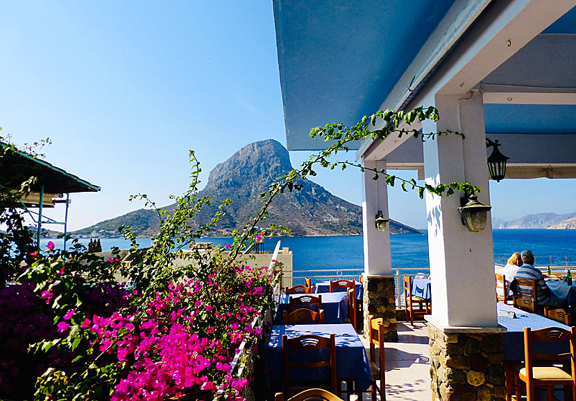 Telendos seen from a restaurant in Massouri on Kalymnos.