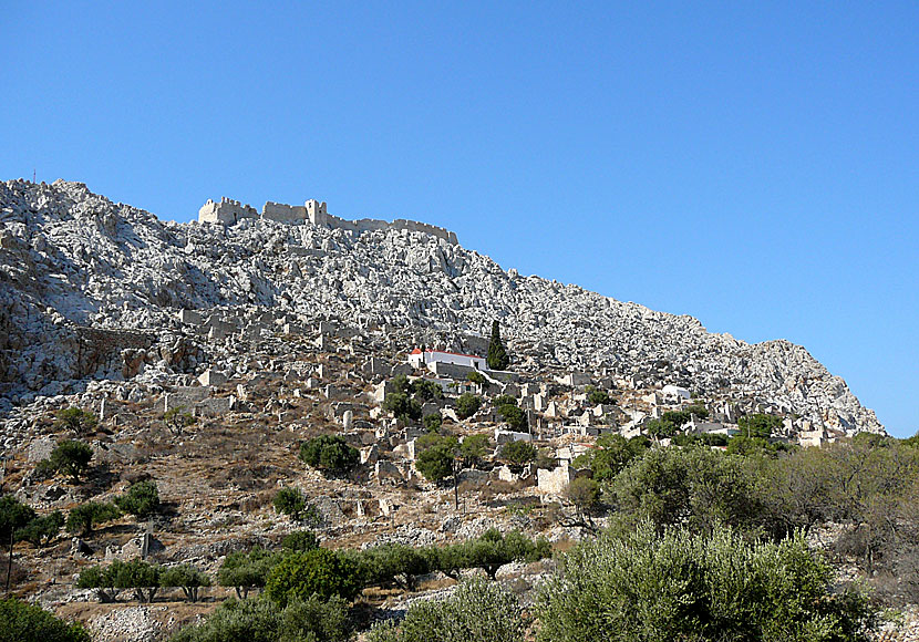 The uninhabited village of Chorio and Kastro on Chalki.