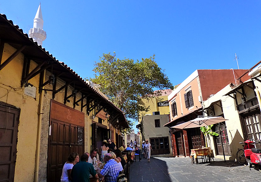 The Jewish quarter in the old town of Rhodes.