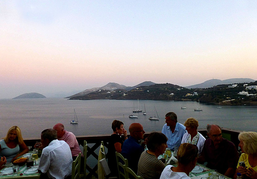 All restaurants on Leros serve incredibly good Greek food. Like Ouzeria Dimitris O Karaflas in Spilia.