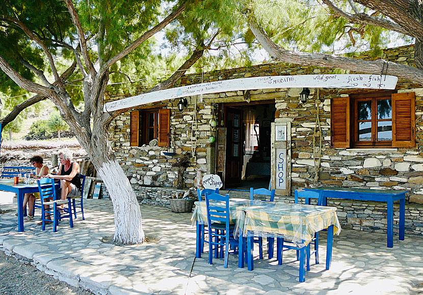 Taverna Marathi on the small island of the same name.