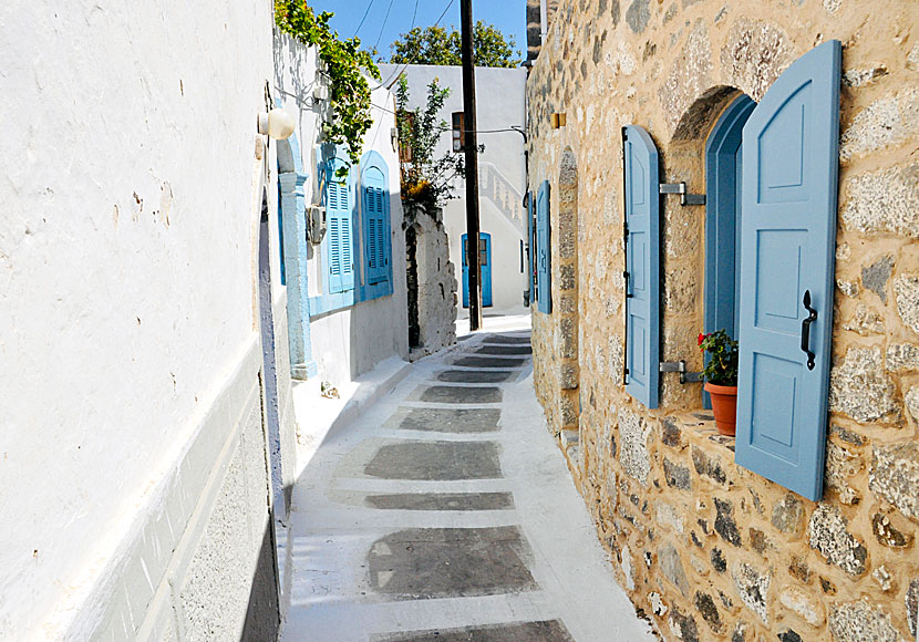 The village of Emborio on the island of Nisyros in Greece.