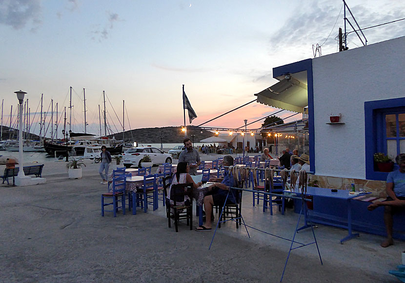 Sitting in an ouzeria restaurant and eating good Greek food is the island of Lipsi in a nutshell.