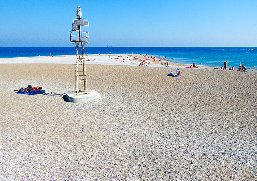 The Cape of Rhodes town where Windy beach and Elli beach meet each other.