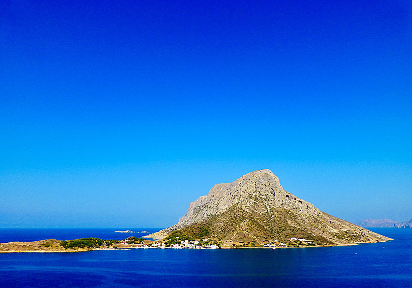 The small island of Telendos opposite Kalymnos in Greece.