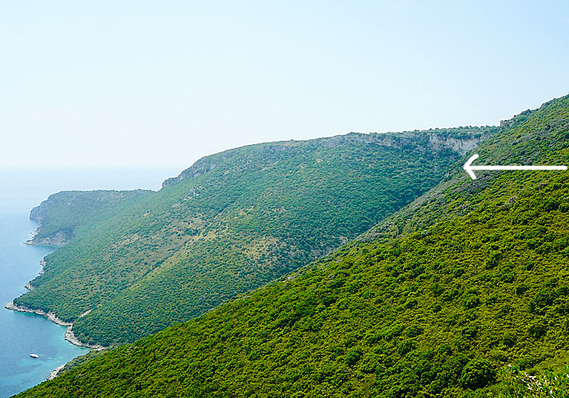 Fountain of Aretousa in Ithaca where Odysseus' swineherd Eumaeus watered his pigs.