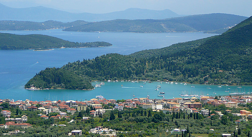 Nidri in Lefkada close to Meganisi.