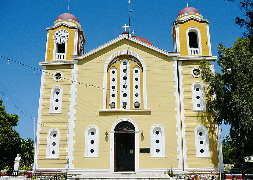 Beautiful Sotiris church in the village of Stavros on Ithaca.