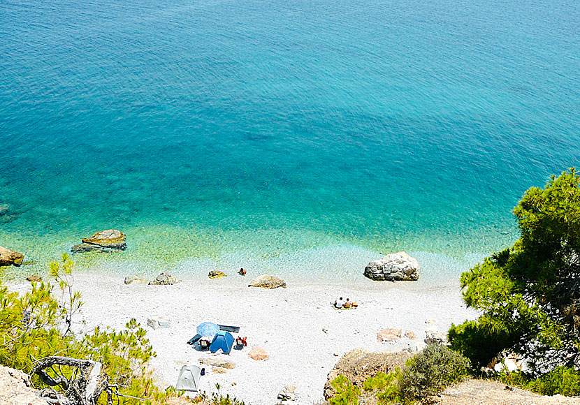 Chalikiada beach south of Skala on the island of Agistri in Greece.