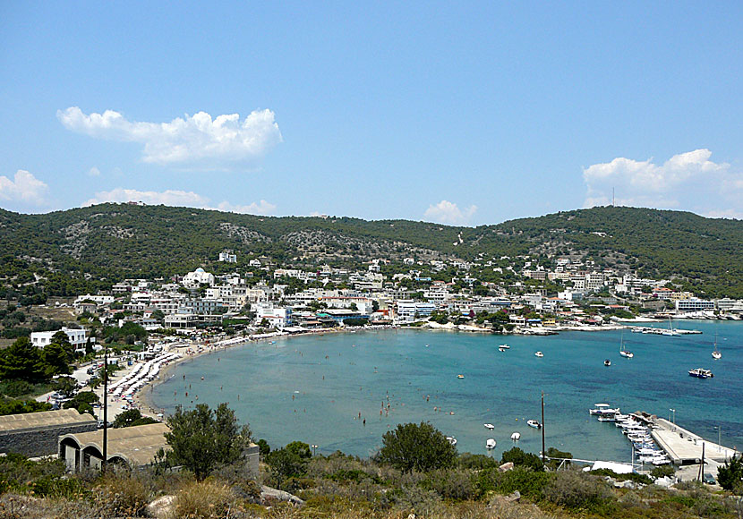 Agia Marina is the island of Aegina's most popular tourist resort with a child-friendly sandy beach.