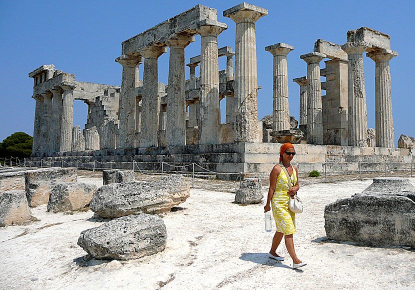 Temple of Aphaia on the island of Aegina in Greece.