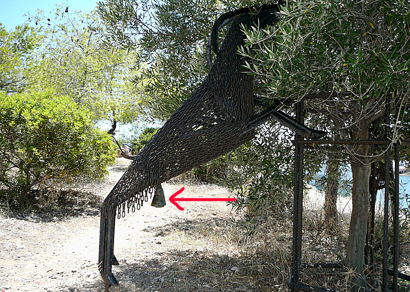 A goat in Greece climbing trees.