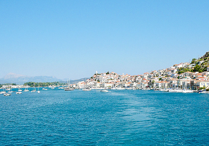 The beautiful island of Poros in the Saronic archipelago near Athens.