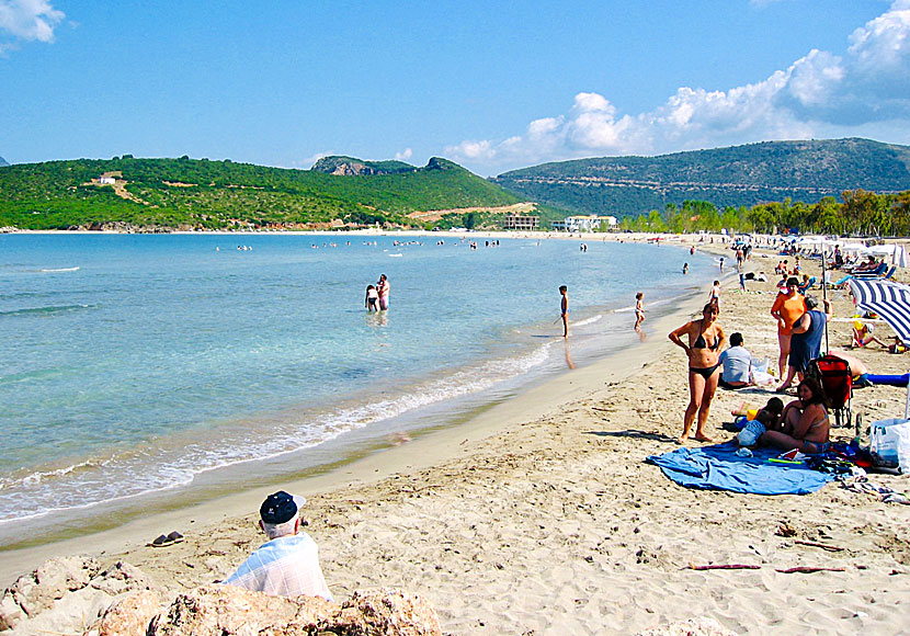 The sandy beach of Ammoudia near Parga.