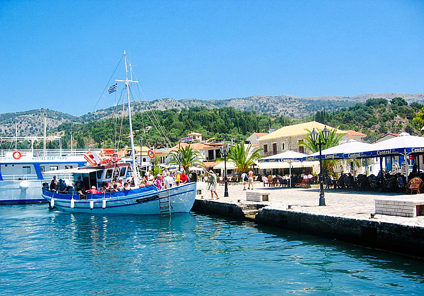 The port promenade in cozy Sivota near Parga.