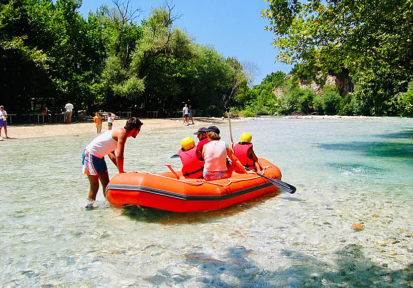 Boat trip in the river Styx north of Parga is fun for small children.