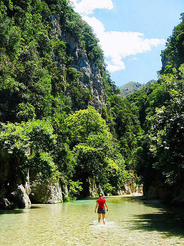 The River Styx, or Acheron River, near Parga on the Greek mainland.